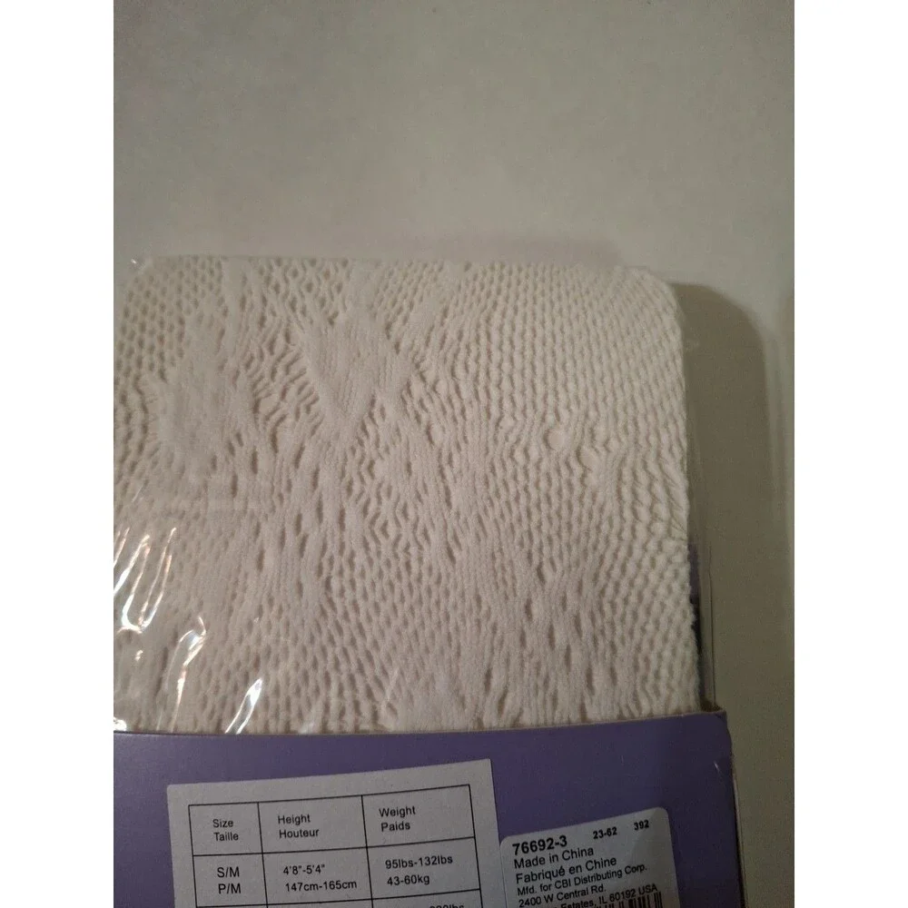 CLAIRE'S Women's White Tights Size S/M